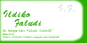 ildiko faludi business card